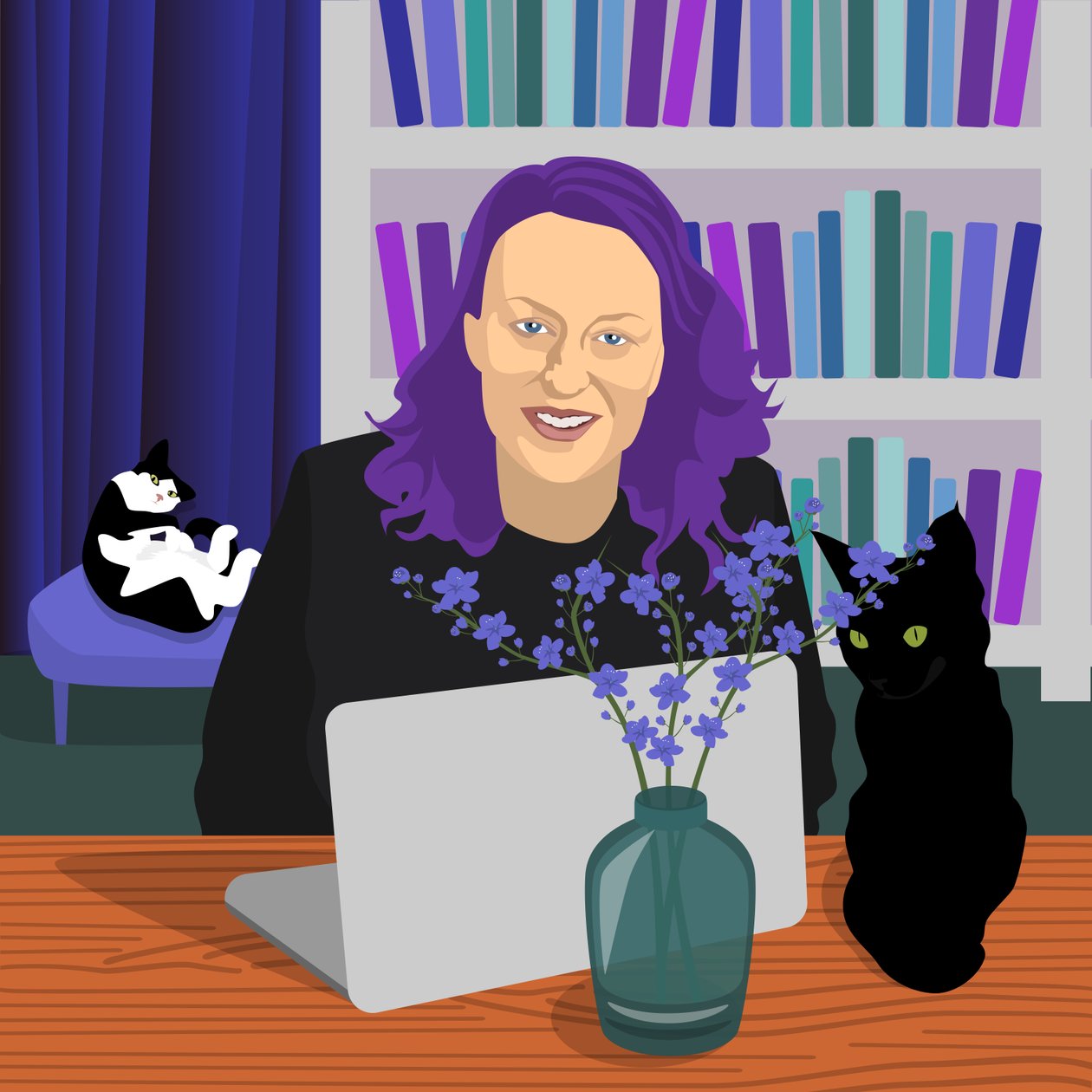 Selbstporträt von Claire Huntley