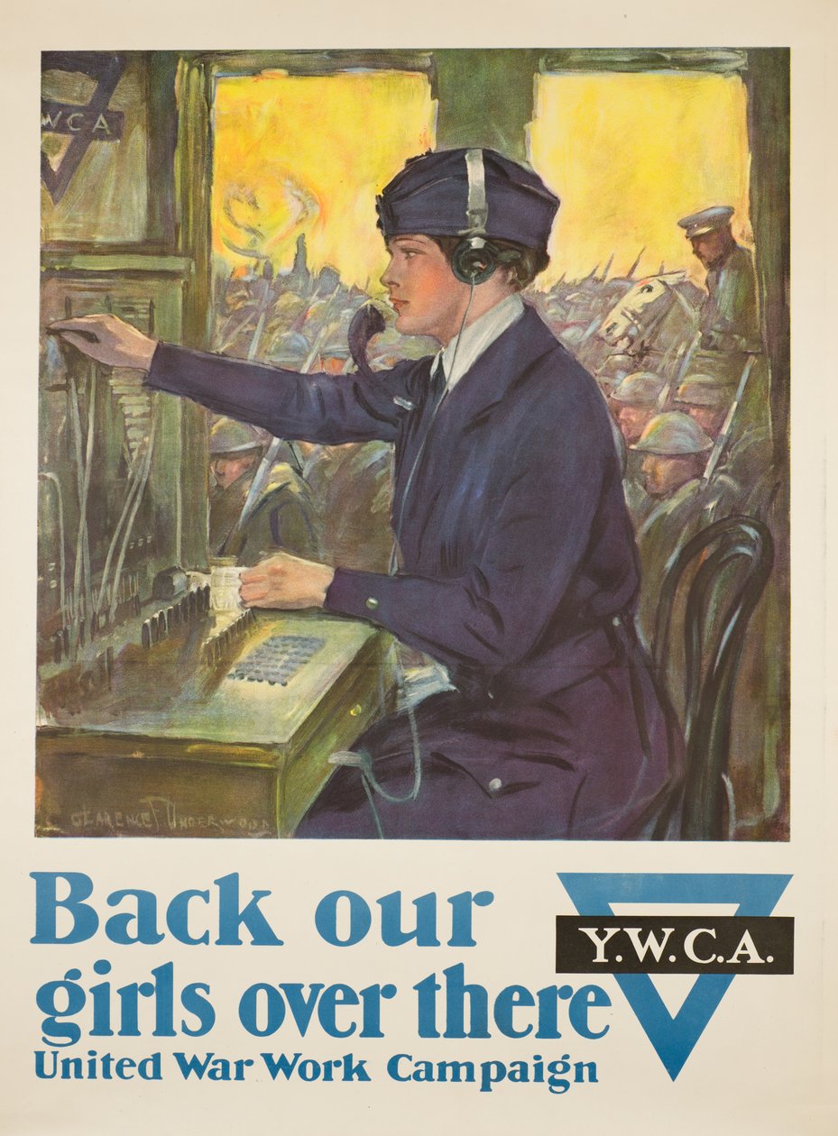 Unterstützt unsere Mädchen dort drüben, 1918 von Clarence F. Underwood