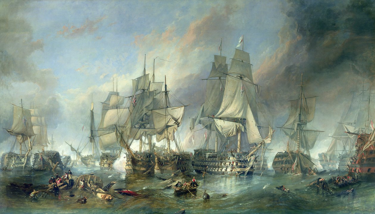 Die Schlacht von Trafalgar, 1805 von Clarkson Frederick Stanfield