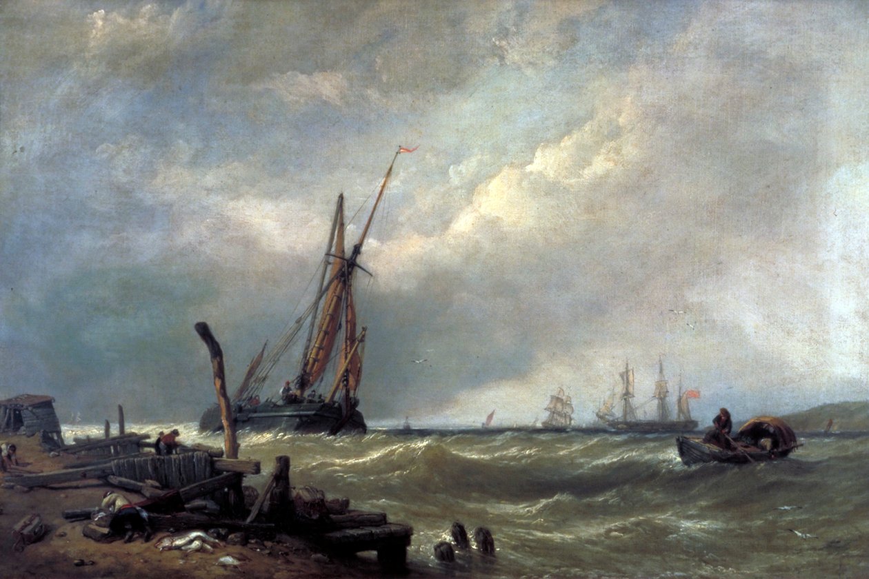 Auf dem Texel, 1856 von Clarkson Stanfield