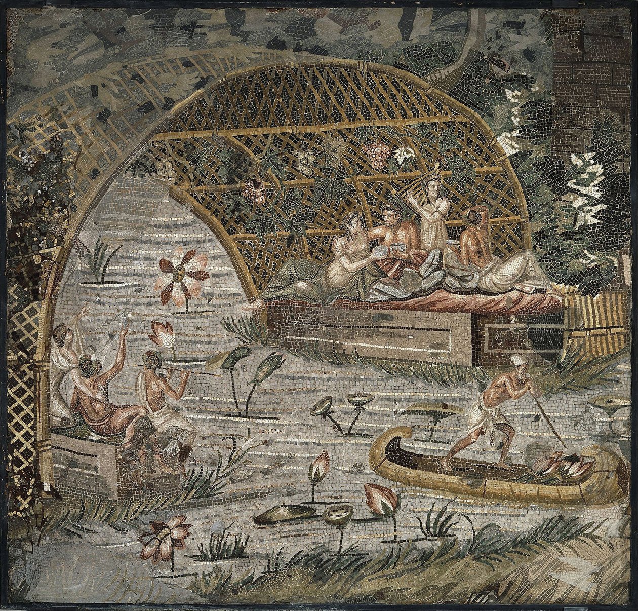 Nil-Mosaik von Palestrina, 3. Jahrhundert v. Chr. von Classical Antiquities