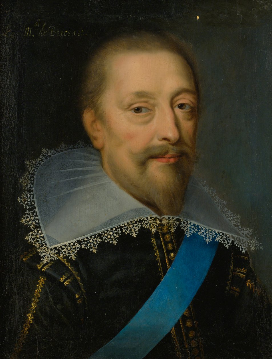 Porträt eines Mannes mit blauer Schärpe von Claude Deruet