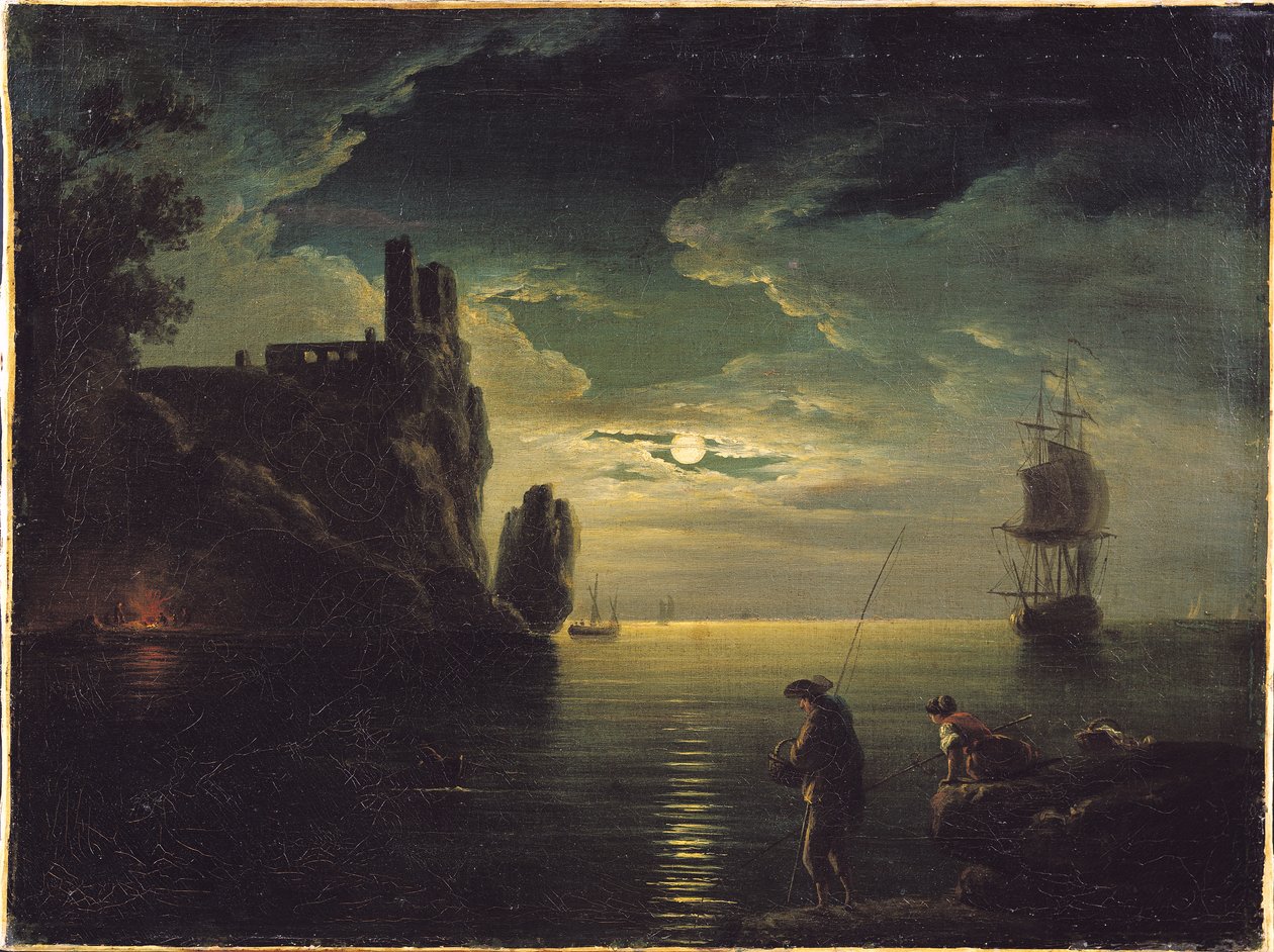 Abendliche Meereslandschaft von Claude Joseph Vernet
