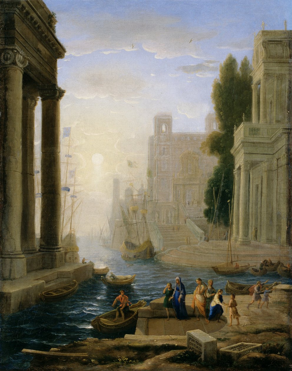 Einschiffung der Heiligen Paula von Claude Lorrain