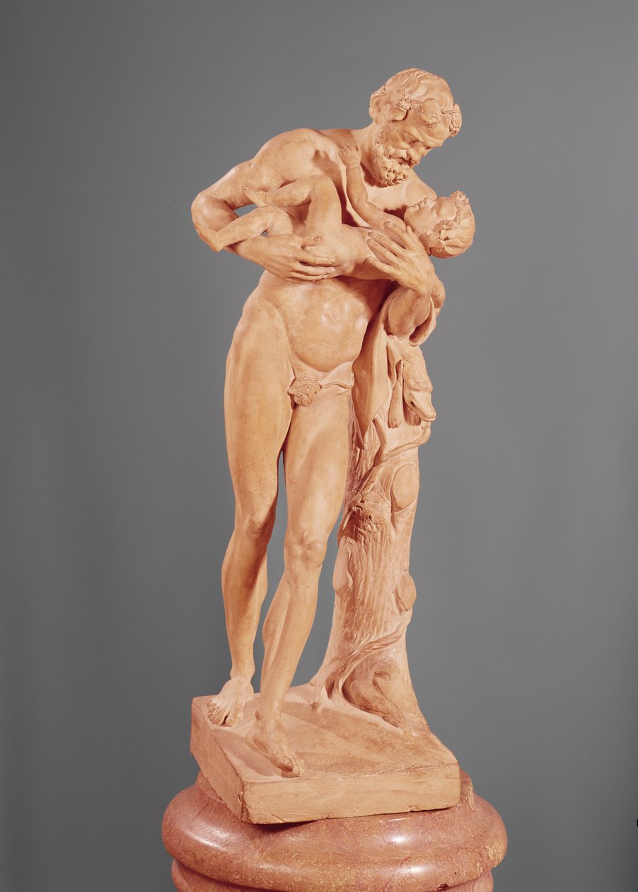 Silenus trägt den jungen Bacchus von Claude Michel Clodion