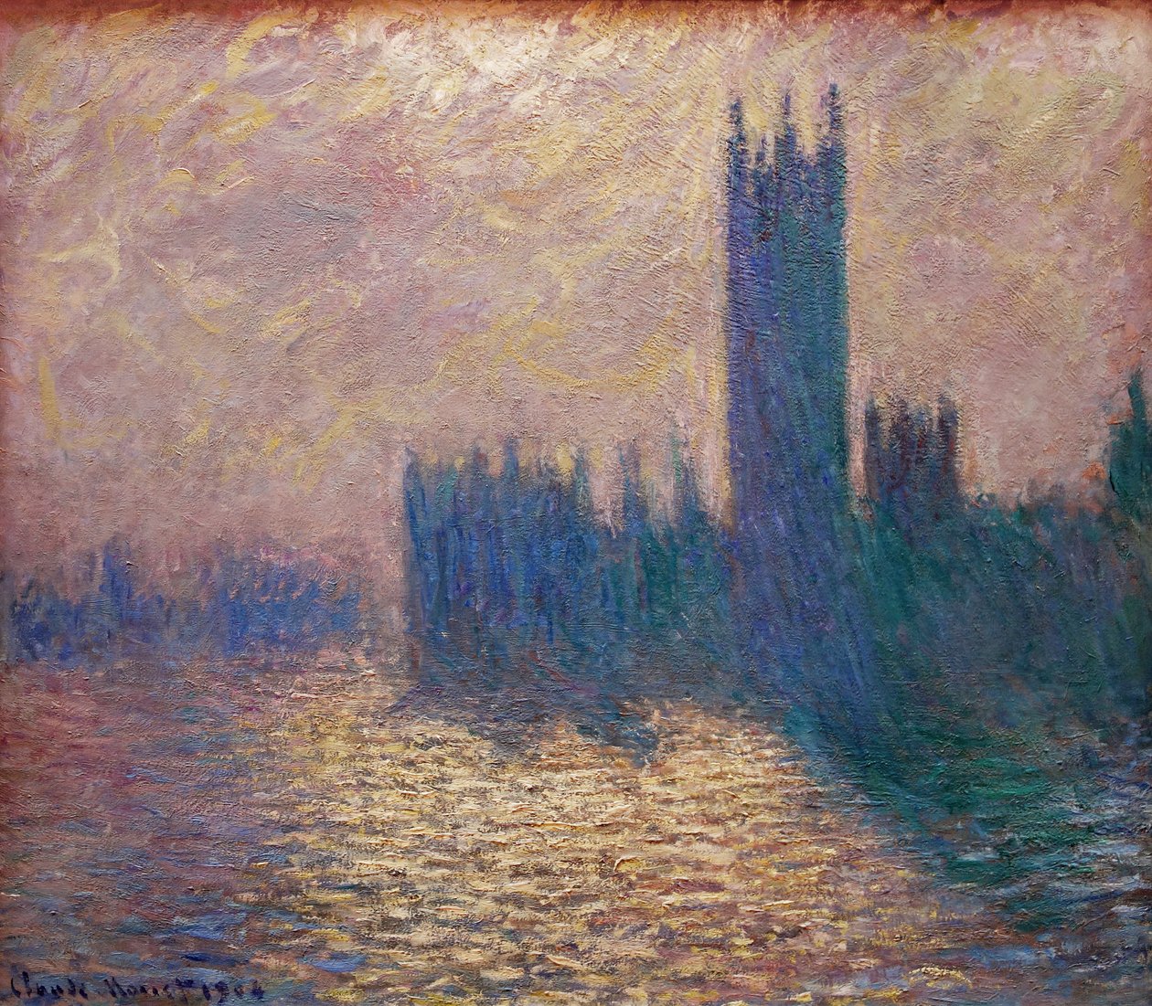 Das Parlament von London von Claude Monet