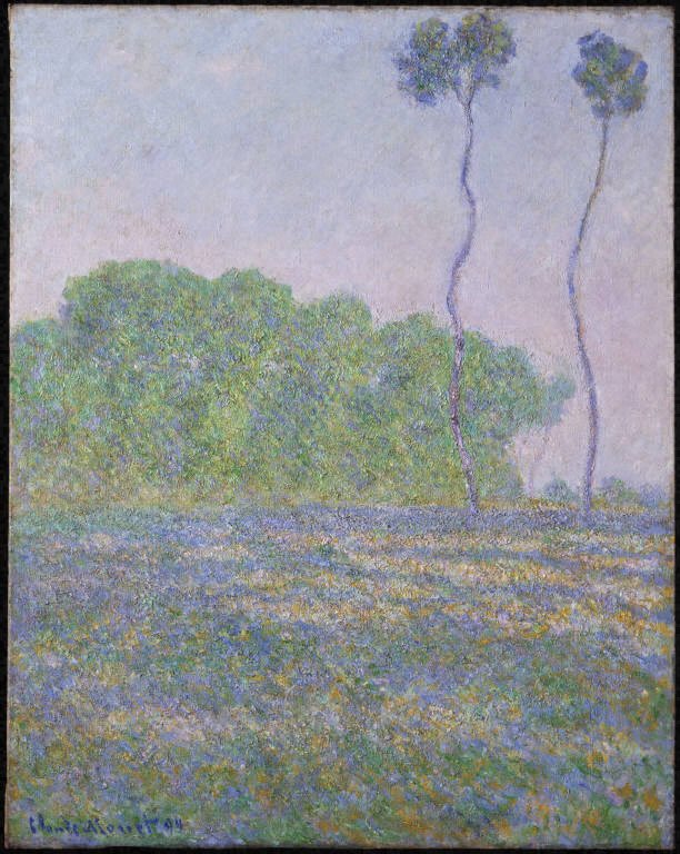 Wiese in Giverny von Claude Monet