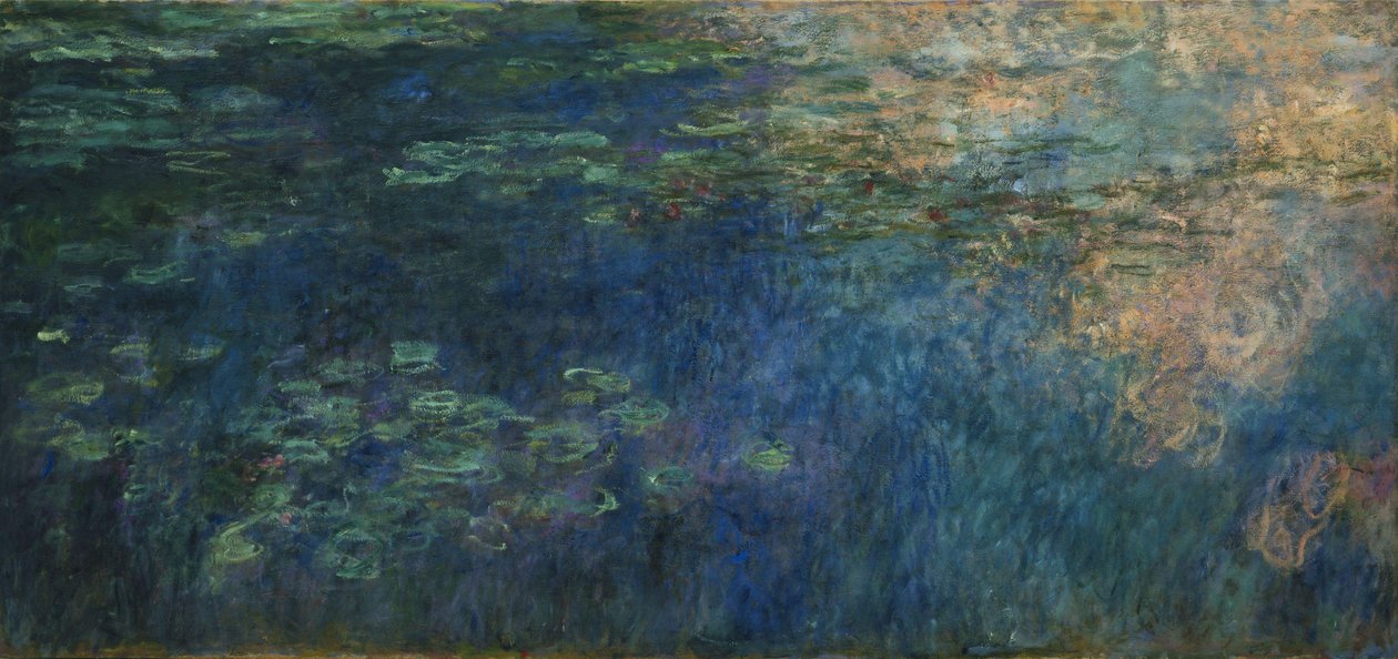 Reflexionen von Wolken auf dem Seerosenteich von Claude Monet