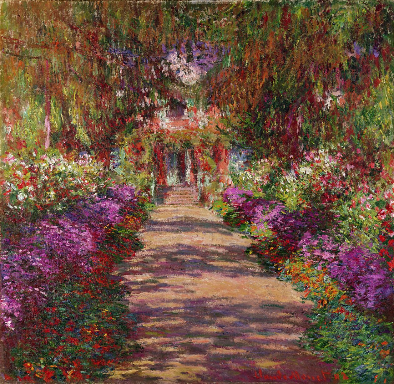 Ein Weg im Garten von Monet, Giverny, 1902 von Claude Monet