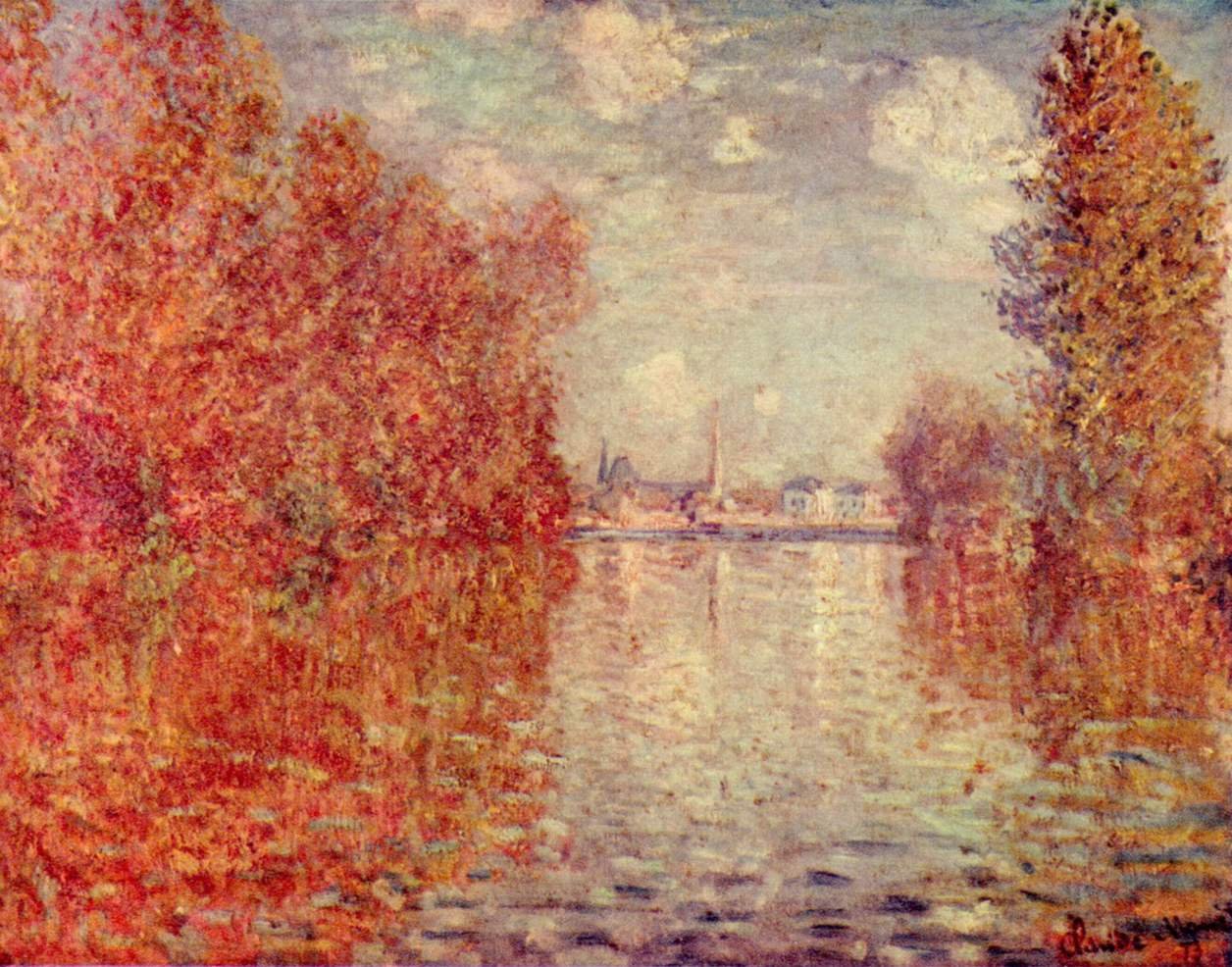 Herbstwirkung in Argenteuil von Claude Monet