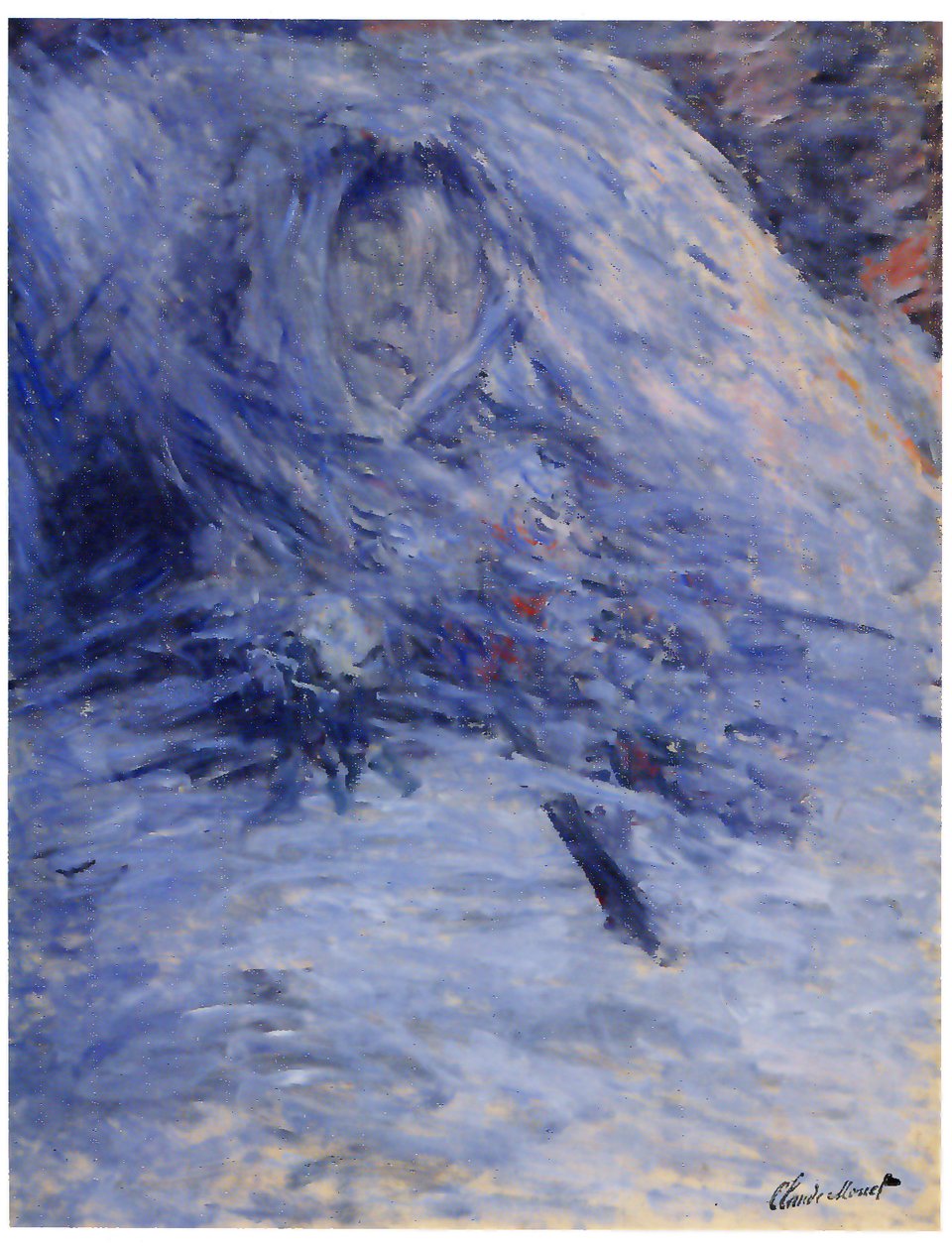 Camille Monet auf ihrem Totenbett von Claude Monet