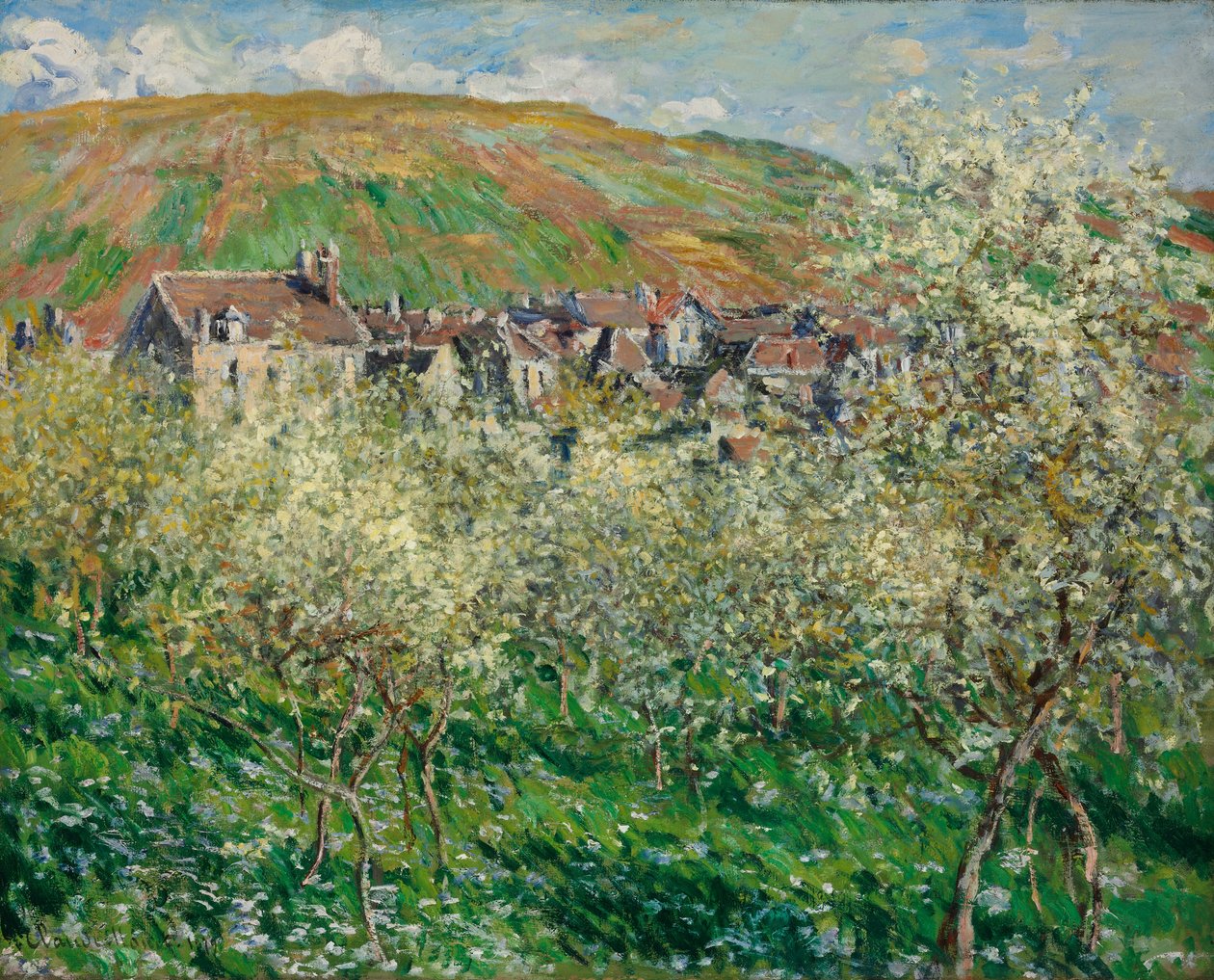 Blühende Pflaumenbäume von Claude Monet