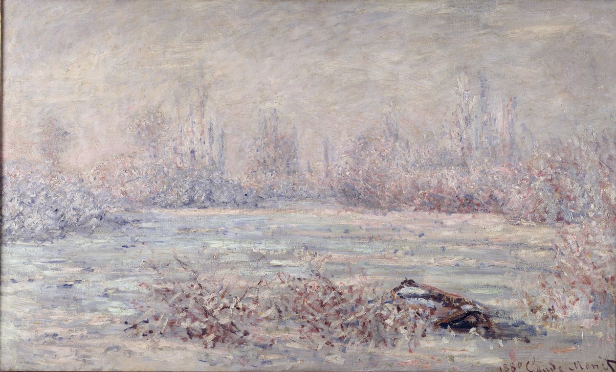 Frost bei Vetheuil, 1880 von Claude Monet