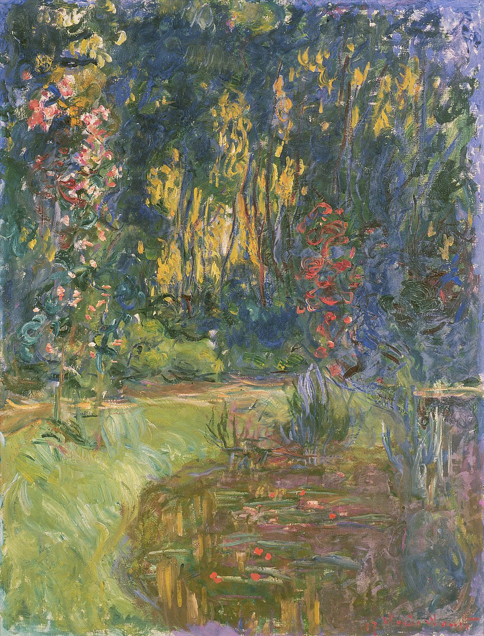 Garten von Giverny, 1923 von Claude Monet