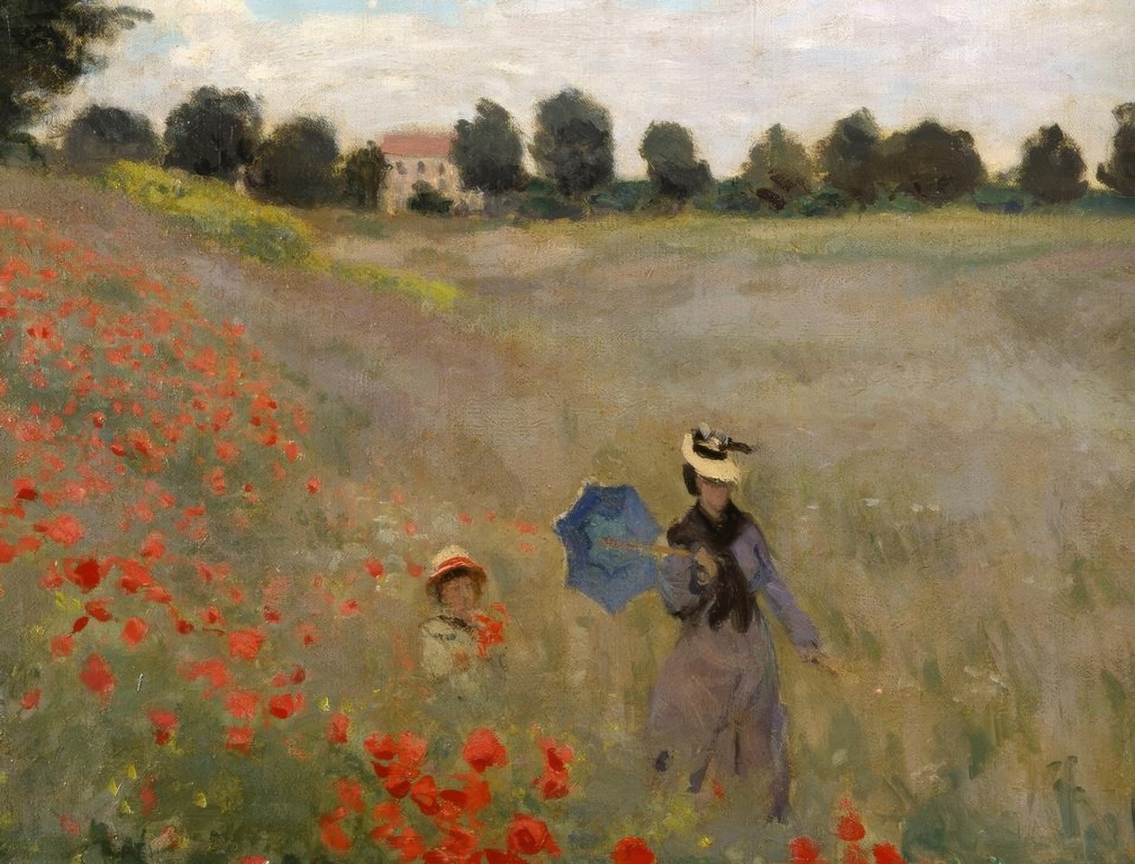 Die Mohnblumen in Argenteuil von Claude Monet