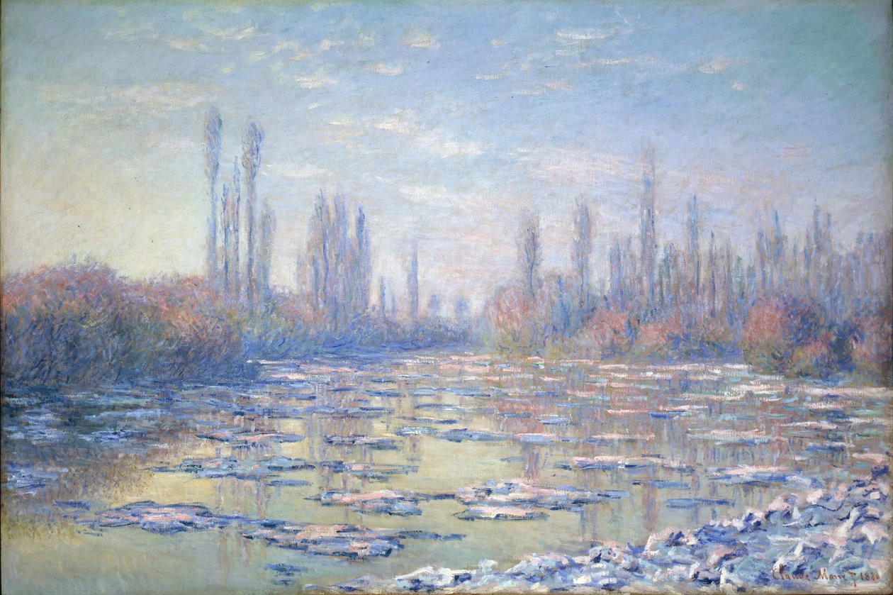 Les Glacons, 1880 von Claude Monet