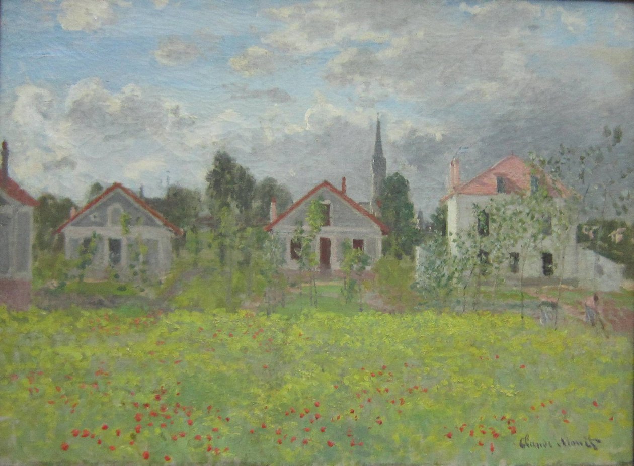 Häuser in Argenteuil von Claude Monet