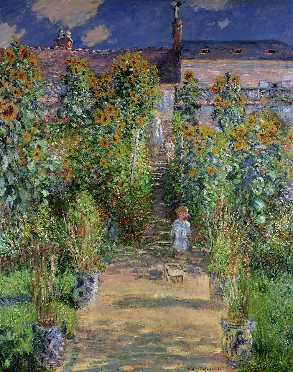 Monets Garten in Vétheuil (1880) von Claude Monet