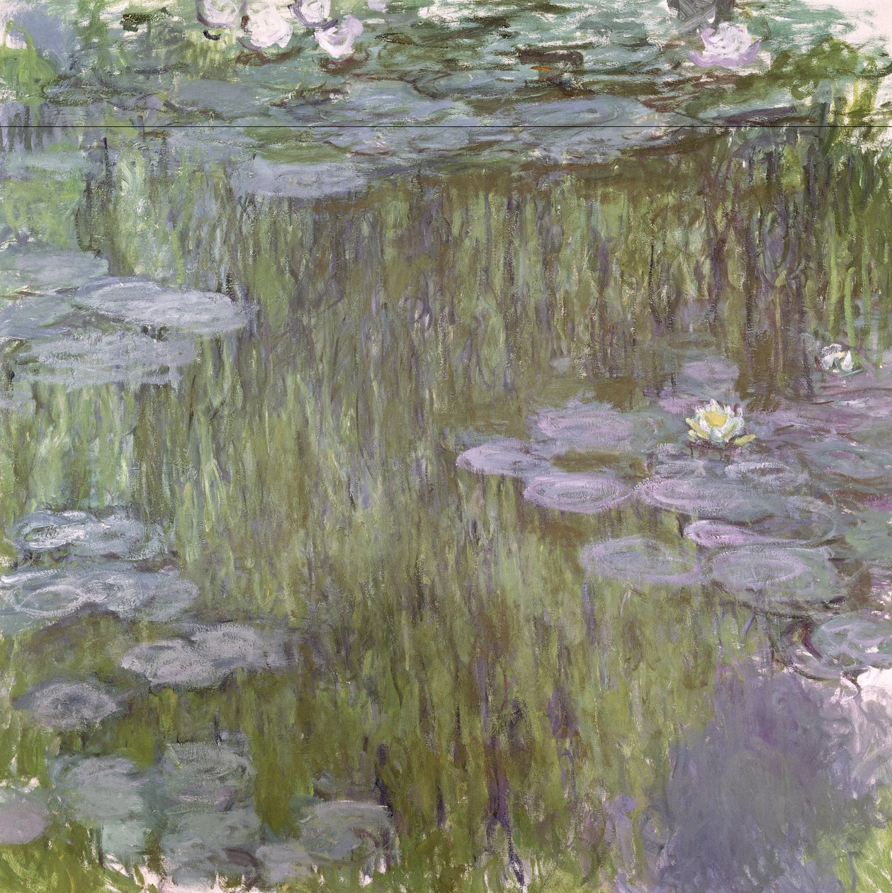 Seerosen in Giverny, 1918 von Claude Monet