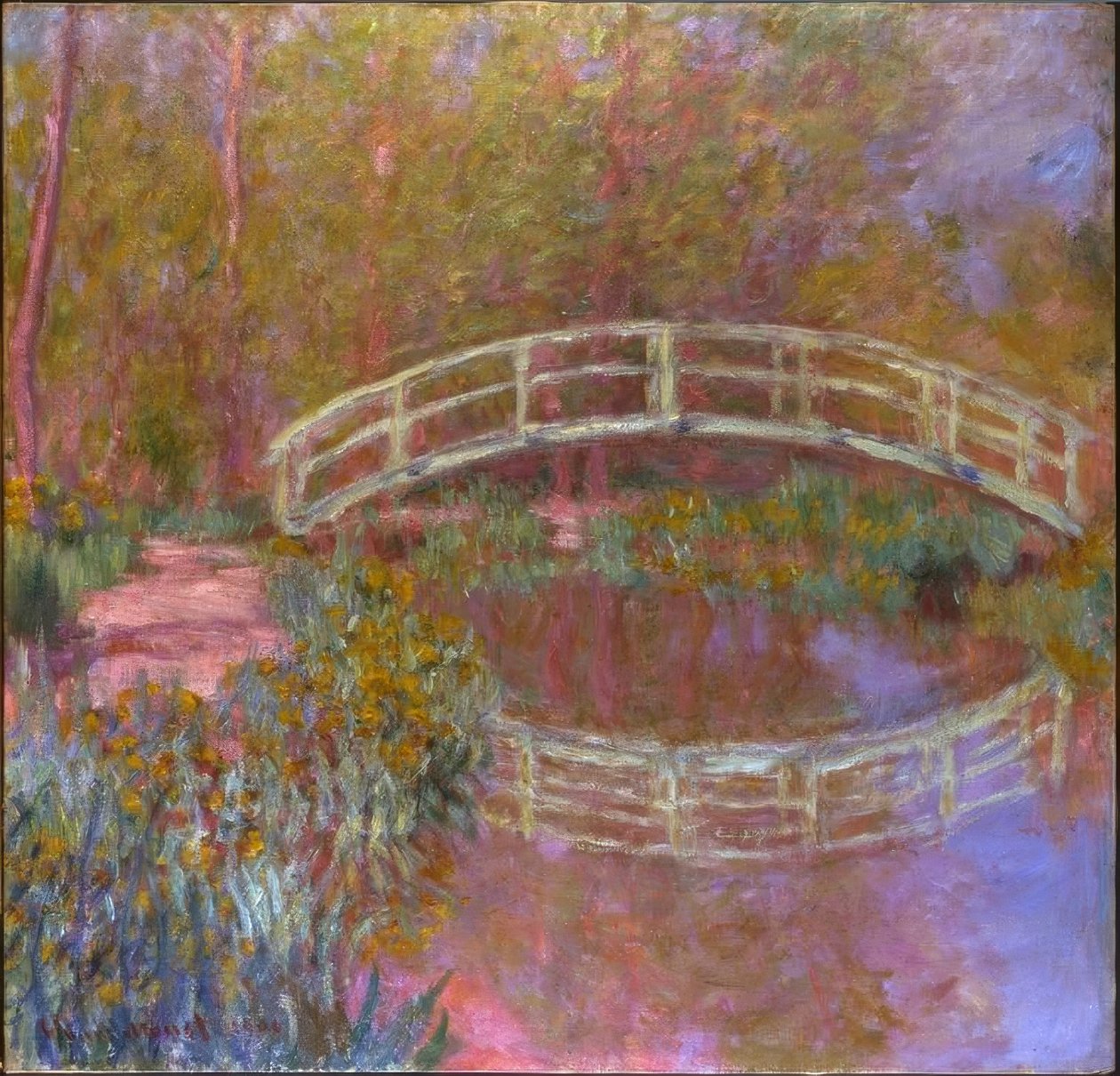 Brücke im Garten von Monet von Claude Monet