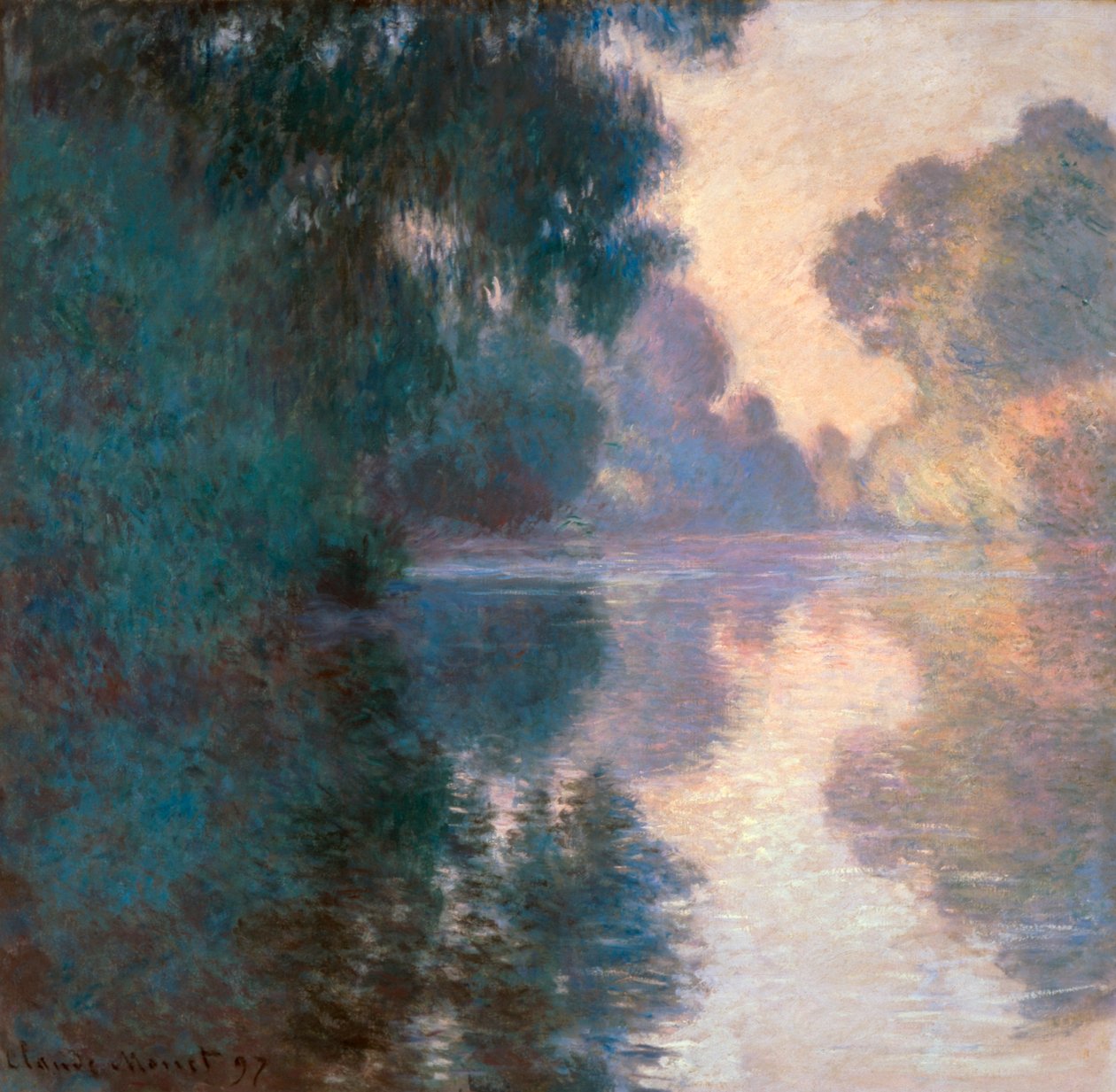 Pappeln am Fluss Epte von Claude Monet