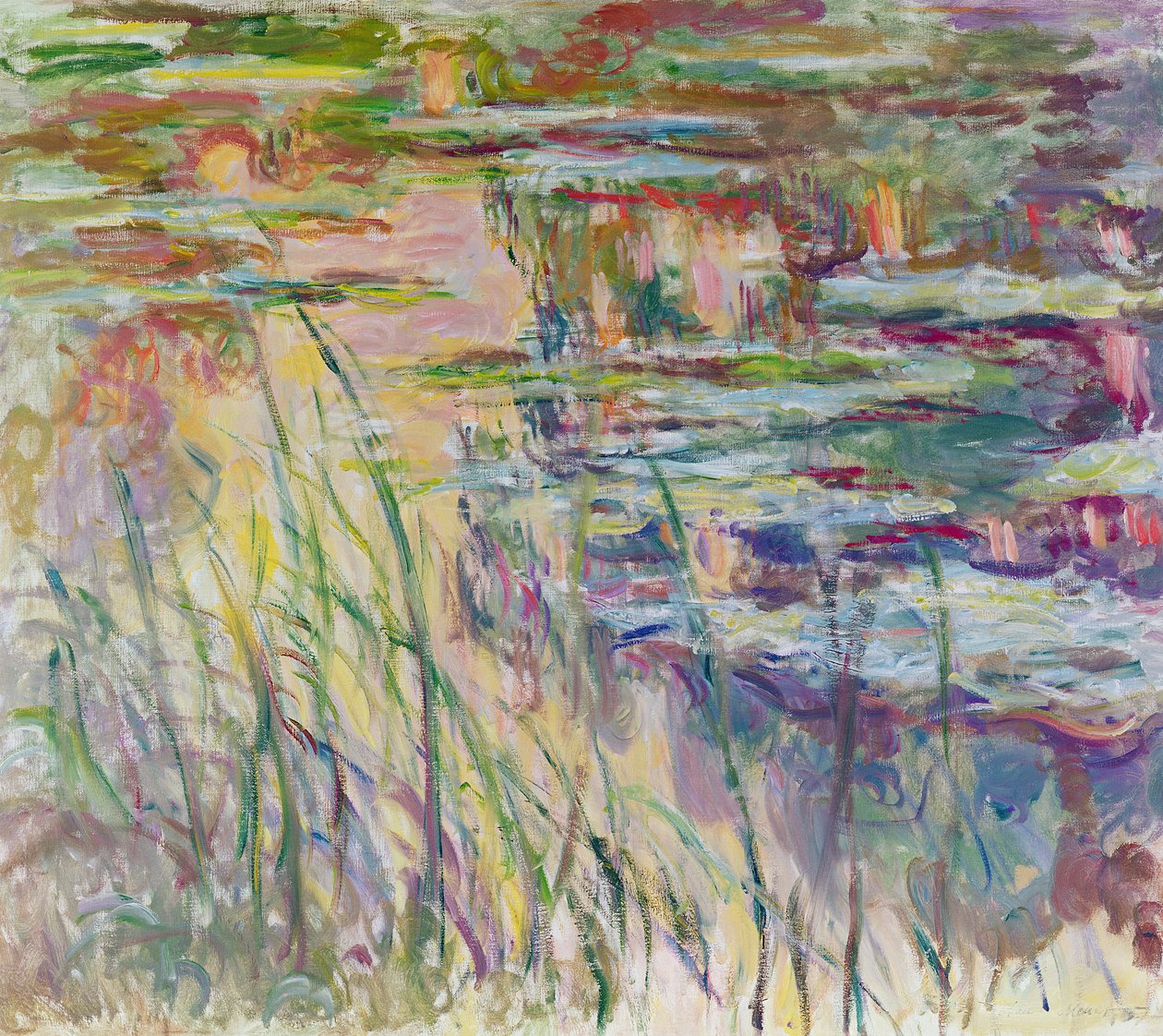 Reflexionen auf dem Wasser, 1917 von Claude Monet