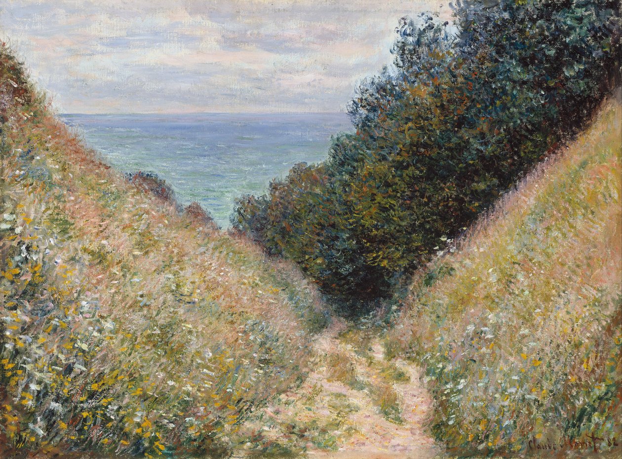 Straße bei La Cavée, Pourville von Claude Monet