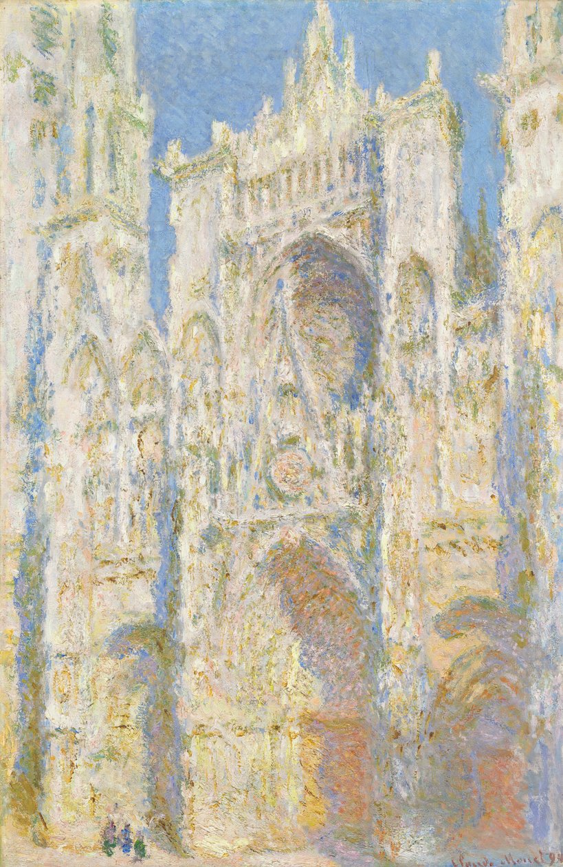Kathedrale von Rouen, Westfassade, Sonnenlicht von Claude Monet