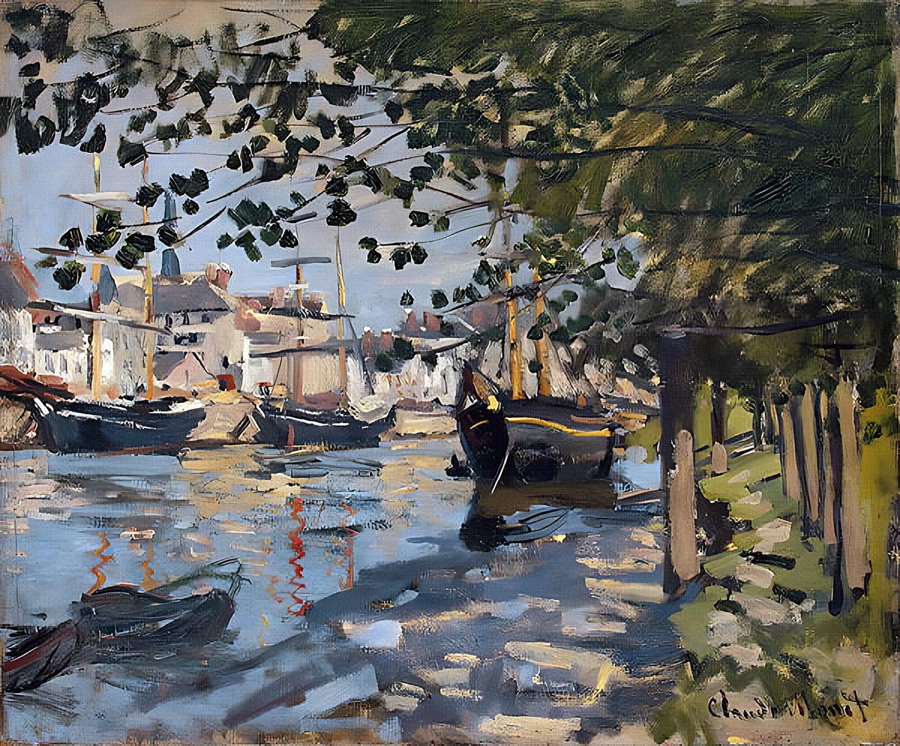 Seine in Rouen, 1872 von Claude Monet