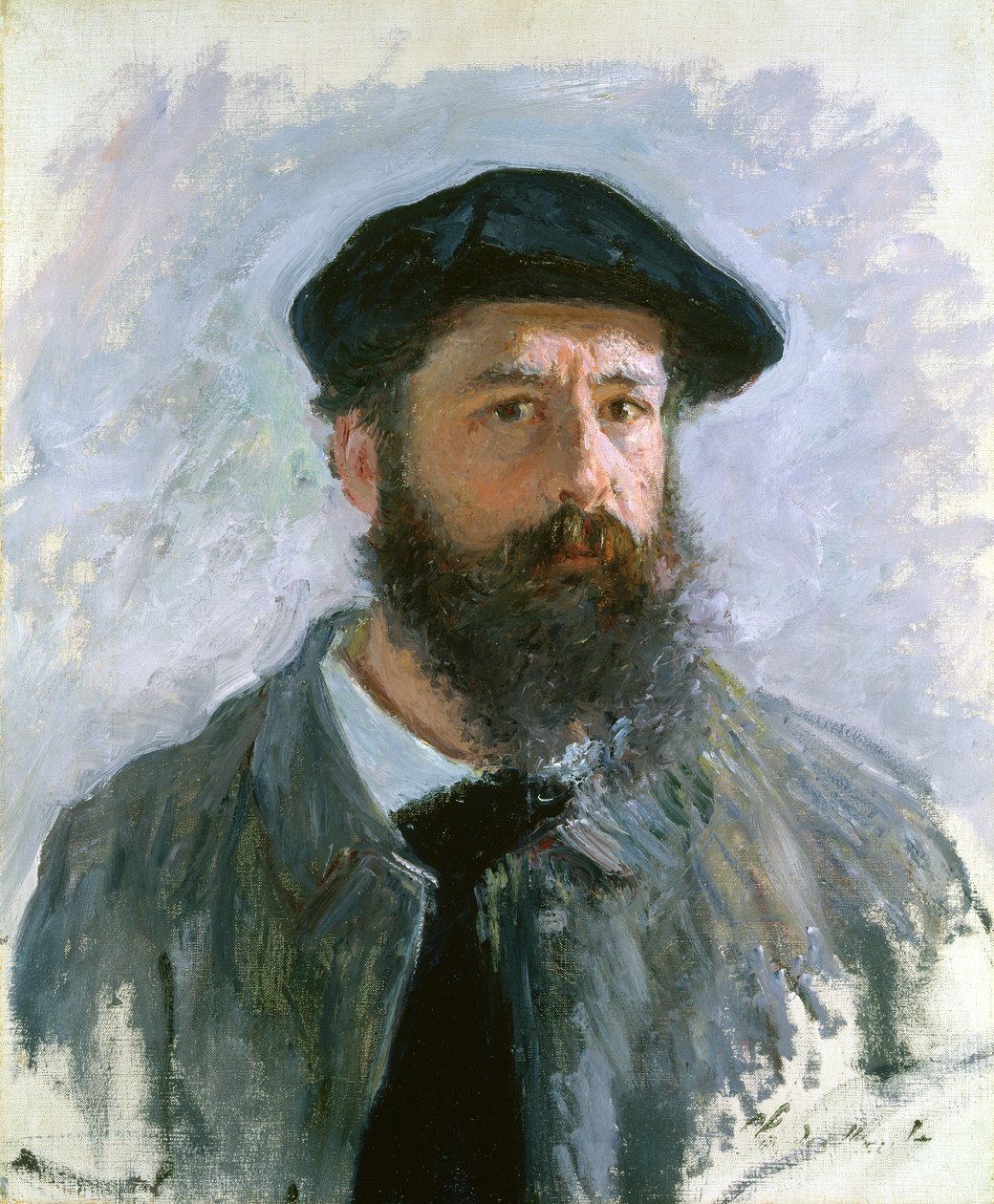 Selbstporträt mit Barett, 1886 von Claude Monet