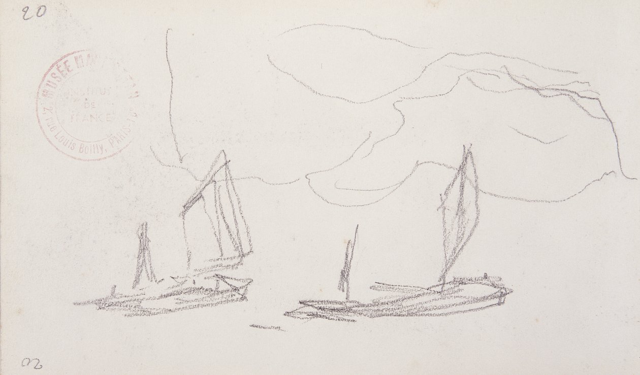 Studie für die London-Serie, Boote auf der Themse von Claude Monet