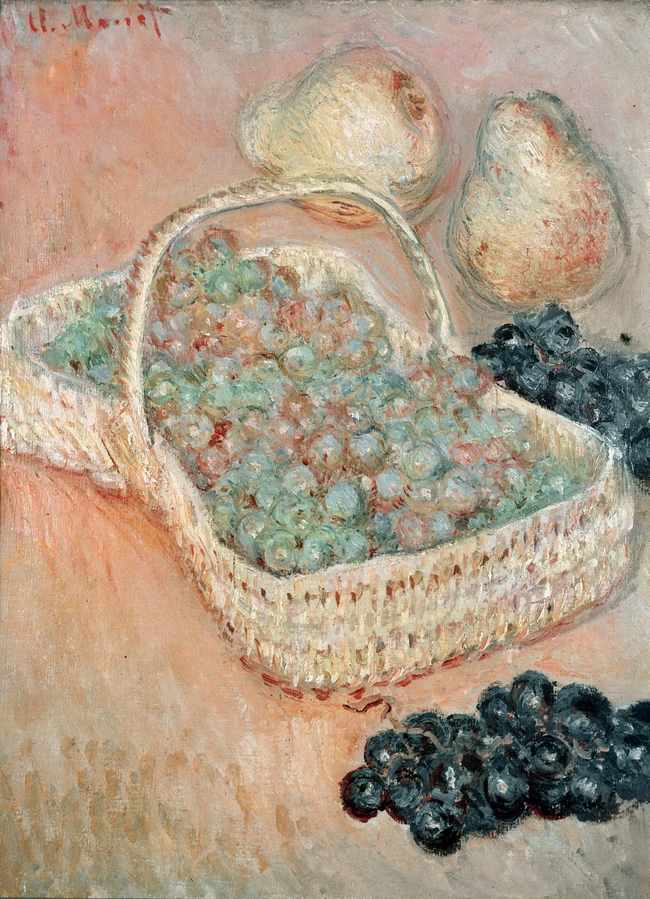 Der Korb mit Trauben, 1884 von Claude Monet