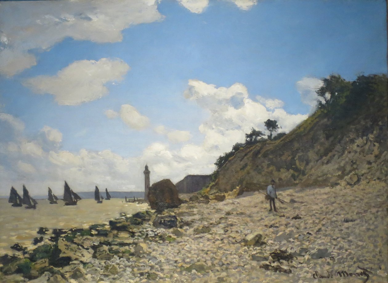 Der Strand von Honfleur von Claude Monet
