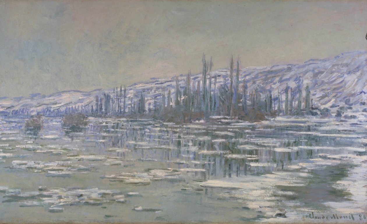 Das Eis bricht (La Débâcle oder Les Glaçons) von Claude Monet
