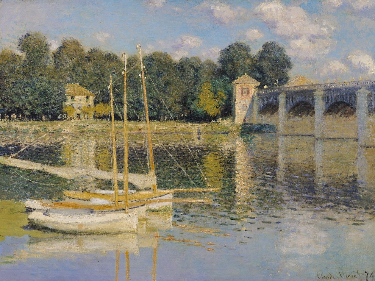 Die Brücke von Argenteuil, 1874 von Claude Monet