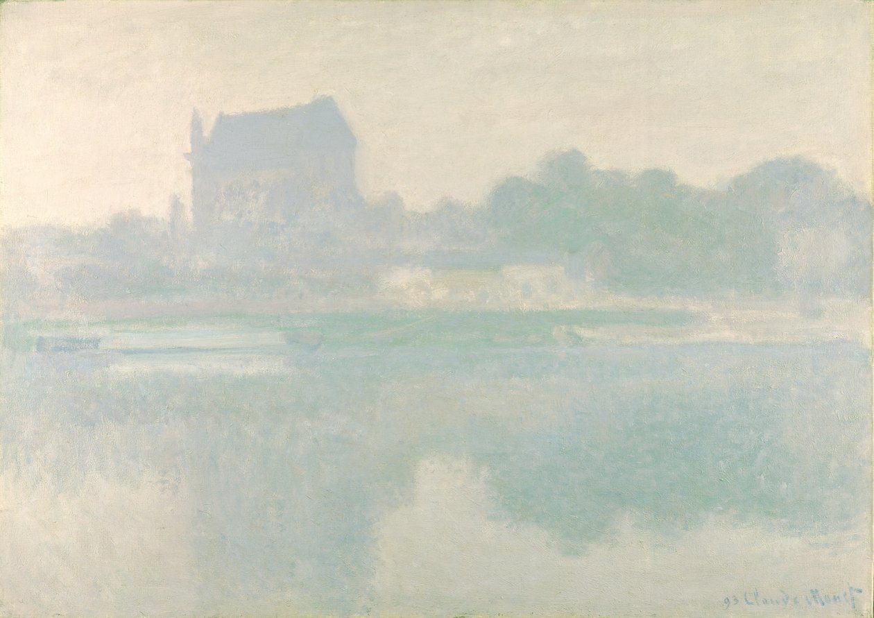 Die Kirche von Vernon, Brouillard, 1894 von Claude Monet