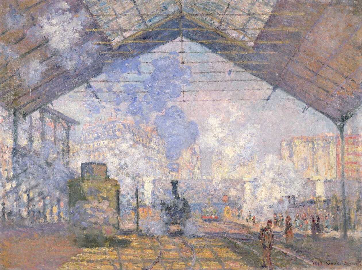 Der Bahnhof St. Lazare, 1877 von Claude Monet