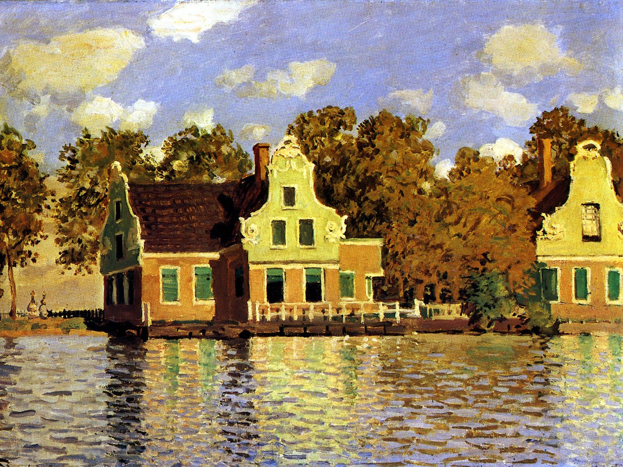 Das Haus am Fluss Zaan in Zaandam von Claude Monet