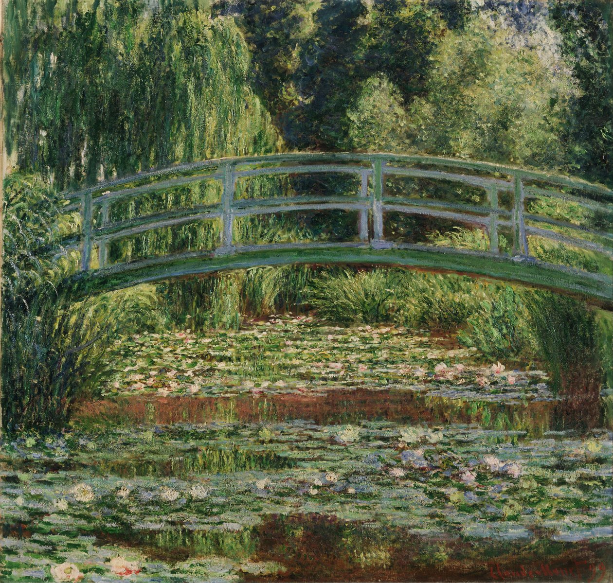 Die japanische Brücke und der Seerosenteich, Giverny von Claude Monet