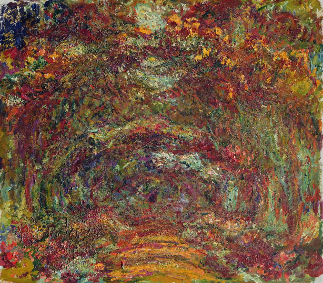Der Rosenweg, Giverny, 1920-22 von Claude Monet