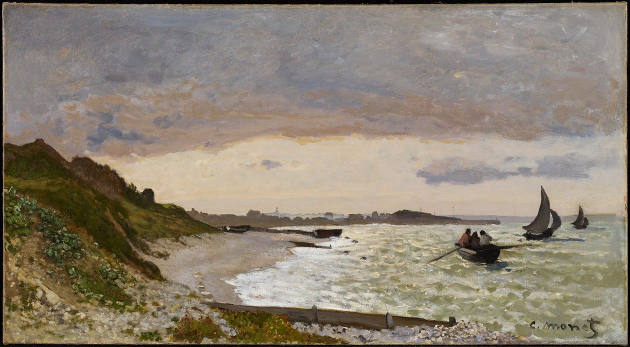 Die Küste bei Sainte-Adresse, 1864 von Claude Monet