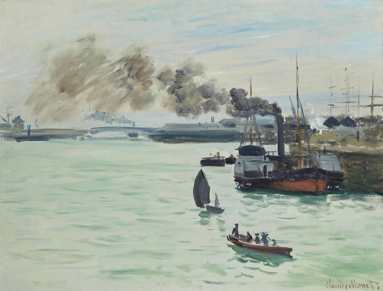 Zug auf dem Land von Claude Monet