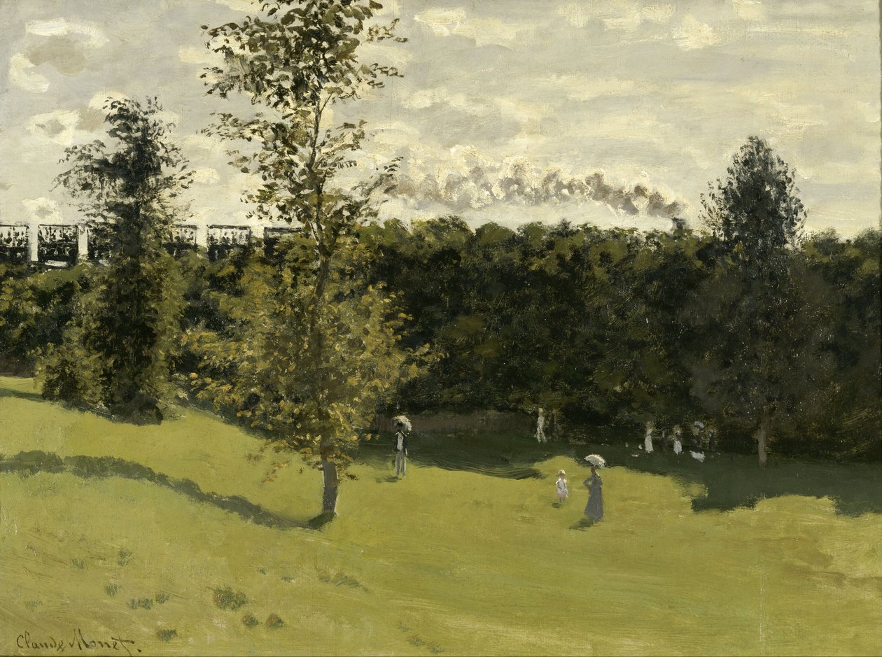 Zug auf dem Land von Claude Monet