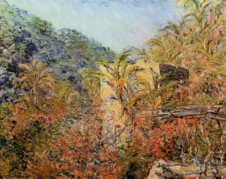 Vallée de Sasso. Sonneneffekt von Claude Monet