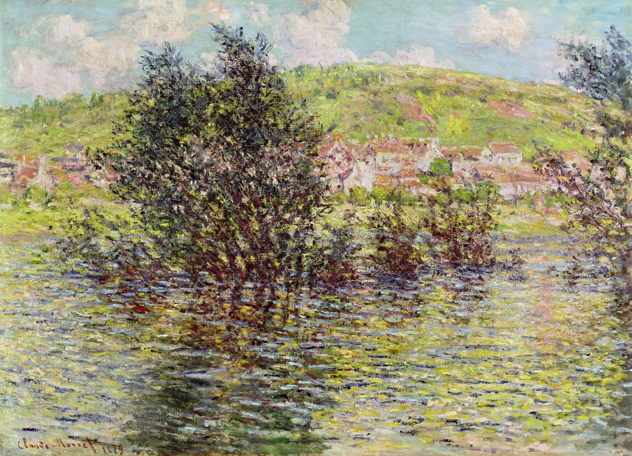 Vétheuil, Blick von Lavacourt, 1879 von Claude Monet