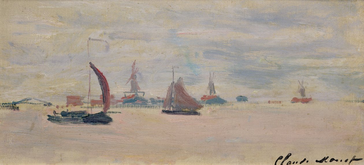 Blick auf den Voorzaan, 1871 von Claude Monet
