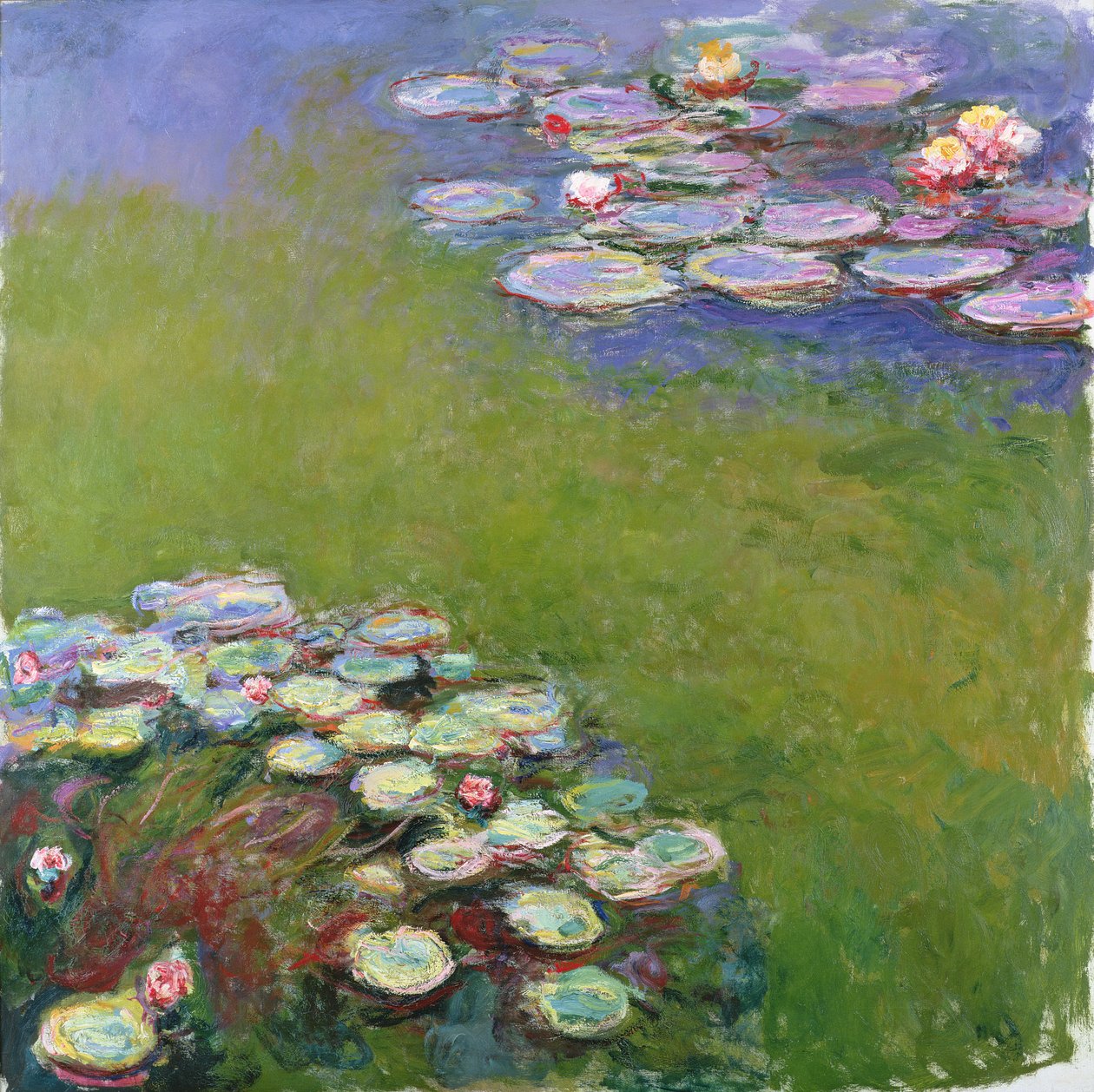 Seerosen, 1914-17 (Detail) von Claude Monet
