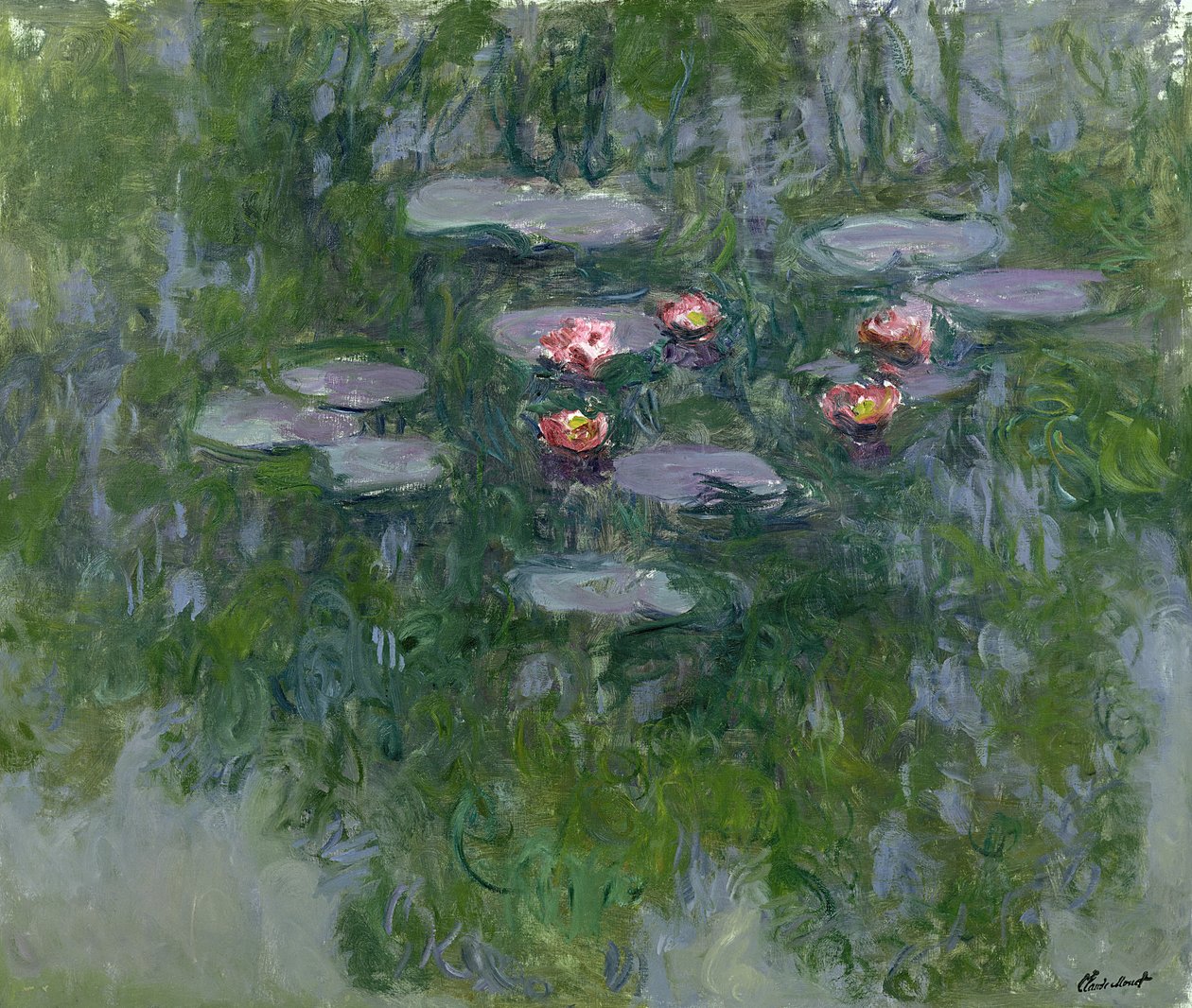 Seerosen, 1916-19 von Claude Monet