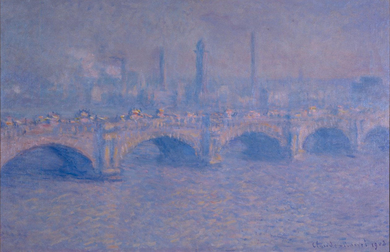 Waterloo-Brücke, Sonneneffekt von Claude Monet