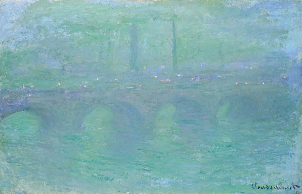 Waterloo-Brücke bei Dämmerung, 1904 von Claude Monet